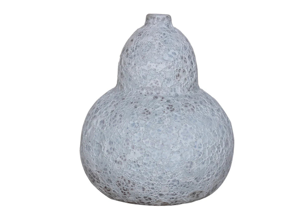 Kyra Vase White Bubble glaze