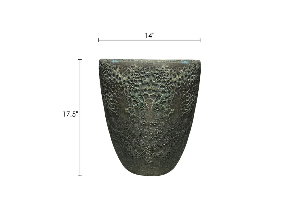 Set of 3 Orin Dark Green Ancient Rust