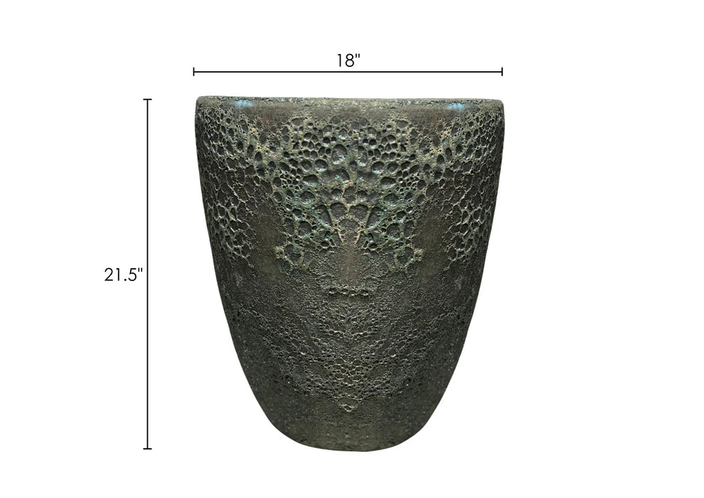 Set of 3 Orin Dark Green Ancient Rust