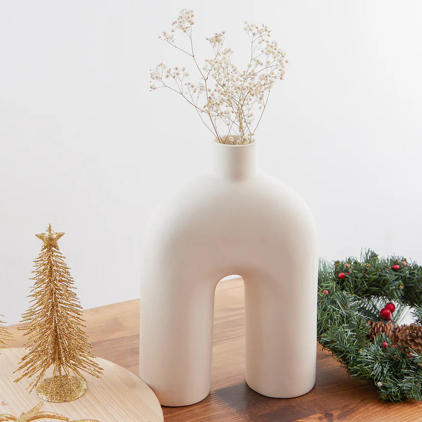 Bridge Vyxen White Ceramic Vase