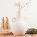 Delmora Ceramic Vase White